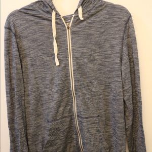 Blue Zip-Up Hoodie